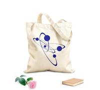 AILOONG High-definition printed tote bags Atomic Electronic Science Chemistry Nuclear Physics 340g/m² thick fabric Reusable