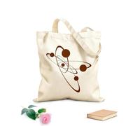 AILOONG High-definition printed tote bags Atomic Electronic Science Chemistry Nuclear Physics 340g/m² thick fabric Reusable