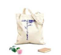 AILOONG High-definition printed tote bags Huge Tree Branches Forest Realistic Birch Tree Wildlife Woodland Jungle Playhouse 340g/m² thick fabric Reusable