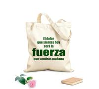 AILOONG High-definition printed tote bags Motivational Quotes How You Feel Today Will Become Your Strength Tomorrow 340g/m² thick fabric Reusable