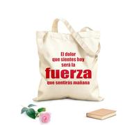 AILOONG High-definition printed tote bags Motivational Quotes How You Feel Today Will Become Your Strength Tomorrow 340g/m² thick fabric Reusable