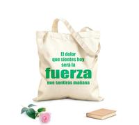 AILOONG High-definition printed tote bags Motivational Quotes How You Feel Today Will Become Your Strength Tomorrow 340g/m² thick fabric Reusable