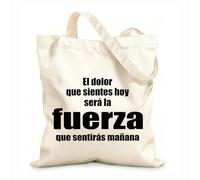 AILOONG High-definition printed tote bags Motivational Quotes How You Feel Today Will Become Your Strength Tomorrow 12 oz thick fabric Reusable 25x30cm Small