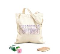 AILOONG High-definition printed tote bags Taoist Lin Bing Douzhe all march forward in formation hand gestures notes nine-character mantra 340g/m² thick fabric Reusable