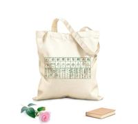 AILOONG High-definition printed tote bags Taoist Lin Bing Douzhe all march forward in formation hand gestures notes nine-character mantra 340g/m² thick fabric Reusable