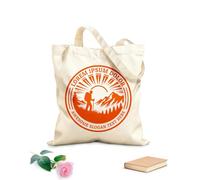 AILOONG Hiking Man Alone Logo People Icon Cotton Canvas Shoulder Bags 340g/m² thick fabric Uses as a tool bag