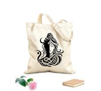 AILOONG hindu god lord shiva silhouette graphic design Customizable pattern canvas bags 12 oz thick fabric Matches clothing 25x30cm Small