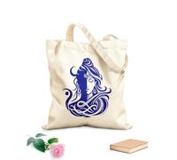 AILOONG hindu god lord shiva silhouette graphic design Customizable pattern canvas bags 340g/m² thick fabric Matches clothing