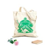 AILOONG Hockey goalie preparing to repel opponent's attack Customizable pattern canvas bags 340g/m² thick fabric Matches clothing