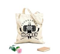 AILOONG ice hockey sport icons Customizable pattern canvas bags 12 oz thick fabric Matches clothing 25x30cm Small