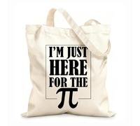 AILOONG i'm just here Customizable pattern canvas bags 12 oz thick fabric Matches clothing 25x30cm Small