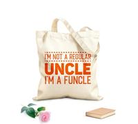 AILOONG i'm not a regular uncle i'm a funcle funny Customizable pattern canvas bags 340g/m² thick fabric Matches clothing