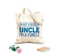 AILOONG i'm not a regular uncle i'm a funcle funny Customizable pattern canvas bags 340g/m² thick fabric Matches clothing