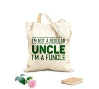 AILOONG i'm not a regular uncle i'm a funcle funny Customizable pattern canvas bags 340g/m² thick fabric Matches clothing