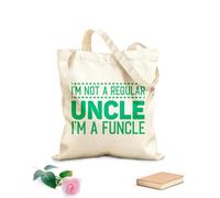AILOONG i'm not a regular uncle i'm a funcle funny Customizable pattern canvas bags 340g/m² thick fabric Matches clothing
