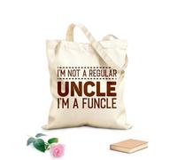 AILOONG i'm not a regular uncle i'm a funcle funny Customizable pattern canvas bags 340g/m² thick fabric Matches clothing