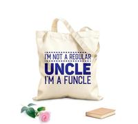 AILOONG i'm not a regular uncle i'm a funcle funny Customizable pattern canvas bags 340g/m² thick fabric Matches clothing