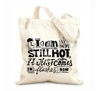 AILOONG Inscription Words Signs Fire Phrase Unbleached Canvas Tote Bag 12 oz thick fabric Uses as a tool bag 35x40cm Large