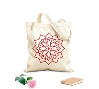 AILOONG islamic mandala art with abstract floral motifs Customizable pattern canvas bags 340g/m² thick fabric Matches clothing