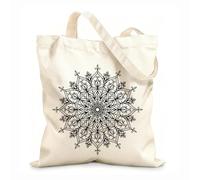 AILOONG isolated mandalas trendy Customizable pattern canvas bags 12 oz thick fabric Matches clothing 31x36cm Medium