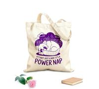 AILOONG It'S Not Just A Nap It'S A Power Nap Cotton Canvas Shoulder Bags 340g/m² thick fabric Uses as a tool bag