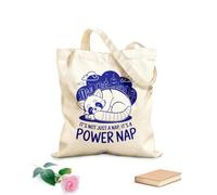 AILOONG It'S Not Just A Nap It'S A Power Nap Cotton Canvas Shoulder Bags 340g/m² thick fabric Uses as a tool bag