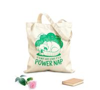 AILOONG It'S Not Just A Nap It'S A Power Nap Cotton Canvas Shoulder Bags 340g/m² thick fabric Uses as a tool bag