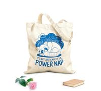 AILOONG It'S Not Just A Nap It'S A Power Nap Cotton Canvas Shoulder Bags 340g/m² thick fabric Uses as a tool bag