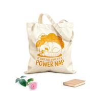AILOONG It'S Not Just A Nap It'S A Power Nap Cotton Canvas Shoulder Bags 340g/m² thick fabric Uses as a tool bag