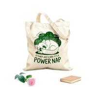 AILOONG It'S Not Just A Nap It'S A Power Nap Cotton Canvas Shoulder Bags 340g/m² thick fabric Uses as a tool bag