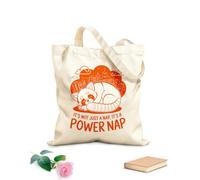 AILOONG It'S Not Just A Nap It'S A Power Nap Cotton Canvas Shoulder Bags 340g/m² thick fabric Uses as a tool bag