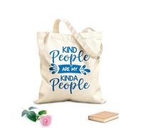 AILOONG Kind people are people like me Customizable pattern canvas bags 340g/m² thick fabric Matches clothing