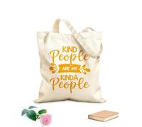 AILOONG Kind people are people like me Customizable pattern canvas bags 340g/m² thick fabric Matches clothing