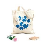 AILOONG Leaves Maple Tree Bush Beautiful Petals Unbleached Canvas Tote Bag 340g/m² thick fabric Uses as a tool bag