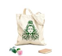 AILOONG mahashivratri special lord shiva art mahakal silhouette tattoo har har mahadev hindu god Customizable pattern canvas bags 340g/m² thick fabric Matches clothing