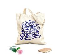 AILOONG may your prayers be answe this ramadan Customizable pattern canvas bags 340g/m² thick fabric Matches clothing