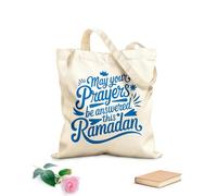 AILOONG may your prayers be answe this ramadan Customizable pattern canvas bags 340g/m² thick fabric Matches clothing