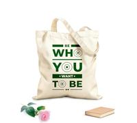 AILOONG modern geometric fashion urban style typography inspirational quotes Reinforced Bottom Canvas Bag 340g/m² thick fabric Uses as a gift bag