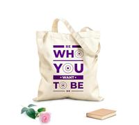 AILOONG modern geometric fashion urban style typography inspirational quotes Reinforced Bottom Canvas Bag 340g/m² thick fabric Uses as a gift bag