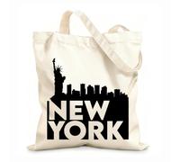 AILOONG New York City United States Cotton Canvas Shoulder Bags 12 oz thick fabric Uses as a tool bag 25x30cm Small