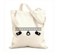 AILOONG Polyester Cotton Beach Bag 12 oz thick fabric Movie Studio Cinema Lights Theater Film Skin-friendly material 25x30cm Small