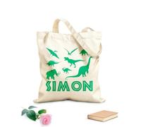 AILOONG Polyester Cotton Beach Bag 340g/m² thick fabric Dinosaur World Boy Various Dinosaurs Skin-friendly material