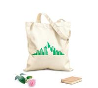 AILOONG Polyester Cotton Beach Bag 340g/m² thick fabric New York City Skyline Dining Skin-friendly material
