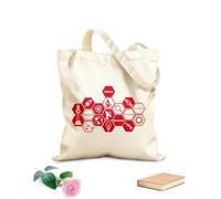 AILOONG Polyester Cotton Beach Bag 340g/m² thick fabric Science Team Laboratory Research Learning Education Technology Skin-friendly material