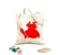 AILOONG Polyester Cotton Beach Bag Animals Turtle Rabbit Bird 340g/m² thick fabric Skin-friendly material