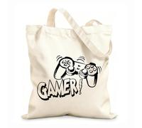 AILOONG Polyester Cotton Beach Bag Gamepad Joystick House Boy Dormitory Children'S Room Refrigerator Floor 12 oz thick fabric Skin-friendly material 25x30cm Small