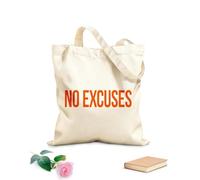AILOONG Polyester Cotton Beach Bag No Excuse 340g/m² thick fabric Skin-friendly material