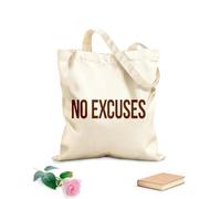 AILOONG Polyester Cotton Beach Bag No Excuse 340g/m² thick fabric Skin-friendly material