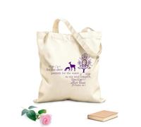 AILOONG Polyester Cotton Beach Bag Psalm As Deer Bible Verse Tree Christian Prayer Main Entrance 340g/m² thick fabric Skin-friendly material
