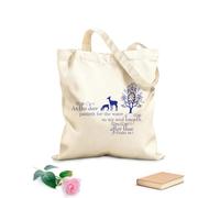 AILOONG Polyester Cotton Beach Bag Psalm As Deer Bible Verse Tree Christian Prayer Main Entrance 340g/m² thick fabric Skin-friendly material